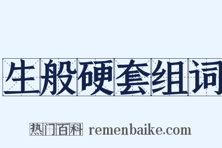生般硬套组词是什么意思的图片
